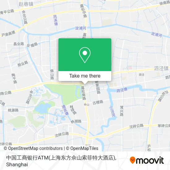 中国工商银行ATM(上海东方佘山索菲特大酒店) map