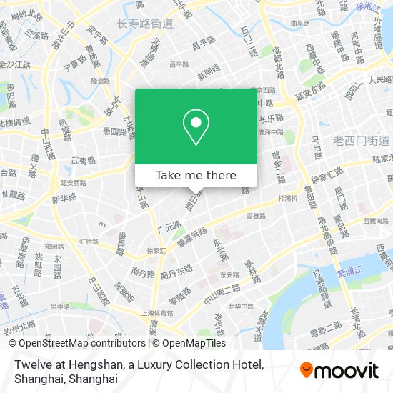 Twelve at Hengshan, a Luxury Collection Hotel, Shanghai map