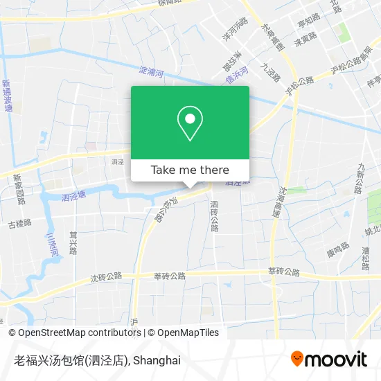 老福兴汤包馆(泗泾店) map