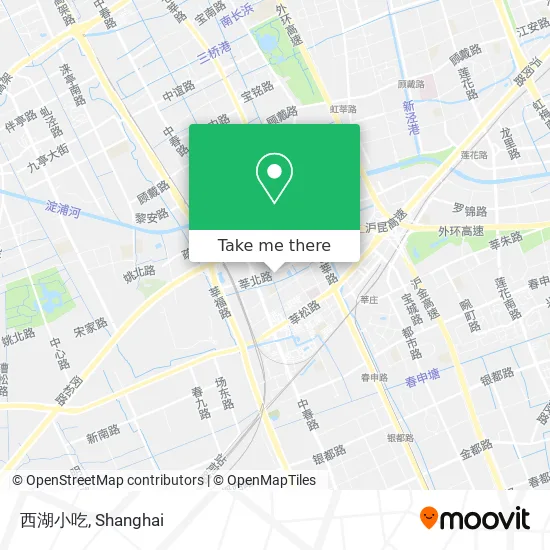 西湖小吃 map