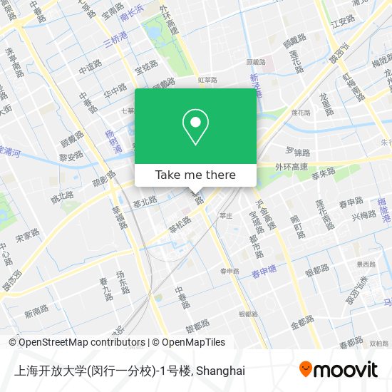 上海开放大学(闵行一分校)-1号楼 map