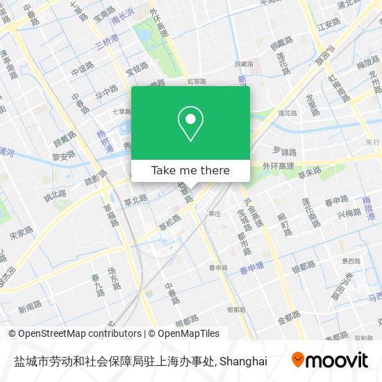 盐城市劳动和社会保障局驻上海办事处 map