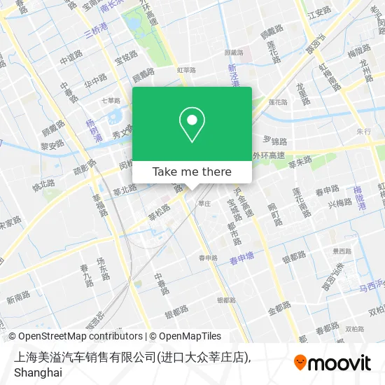 上海美溢汽车销售有限公司(进口大众莘庄店) map