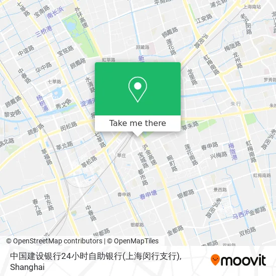 中国建设银行24小时自助银行(上海闵行支行) map