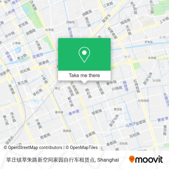 莘庄镇莘朱路新空间家园自行车租赁点 map