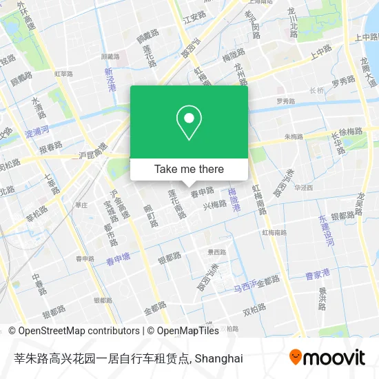 莘朱路高兴花园一居自行车租赁点 map