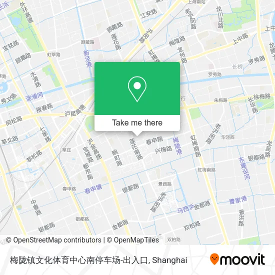 梅陇镇文化体育中心南停车场-出入口 map