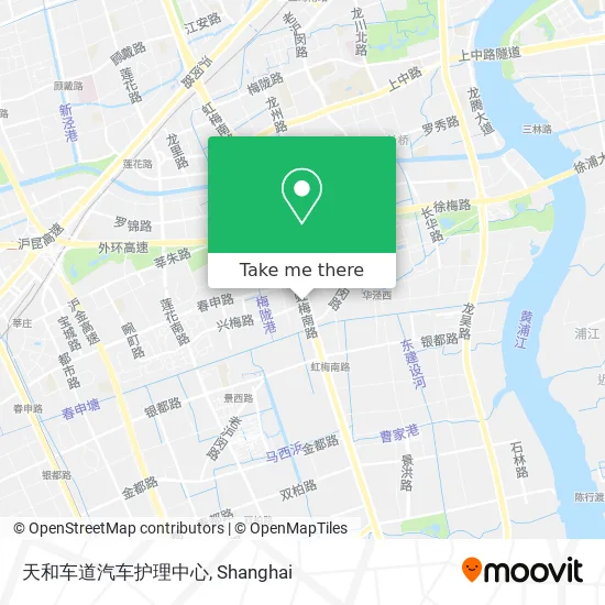 天和车道汽车护理中心 map
