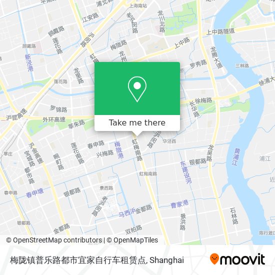 梅陇镇普乐路都市宜家自行车租赁点 map