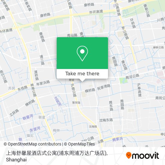 上海舒馨屋酒店式公寓(浦东周浦万达广场店) map