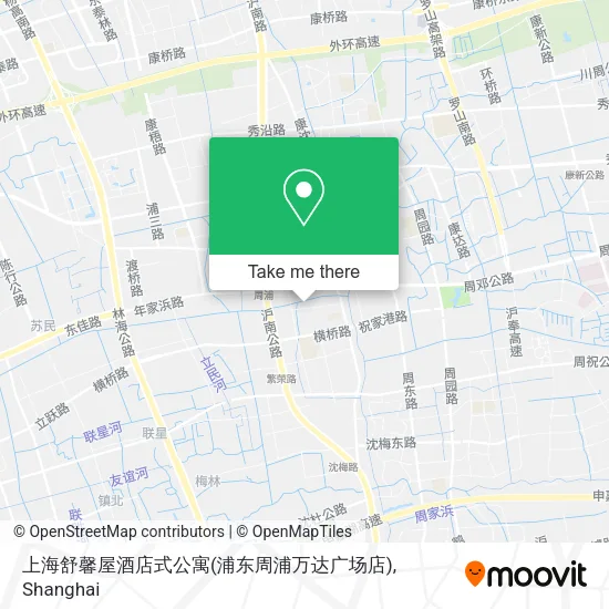 上海舒馨屋酒店式公寓(浦东周浦万达广场店) map