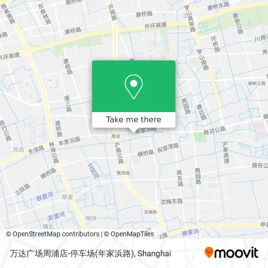 万达广场周浦店-停车场(年家浜路) map
