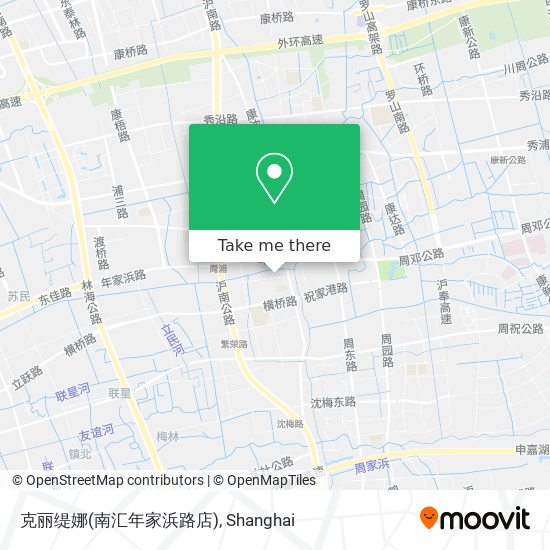 克丽缇娜(南汇年家浜路店) map