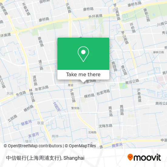 中信银行(上海周浦支行) map