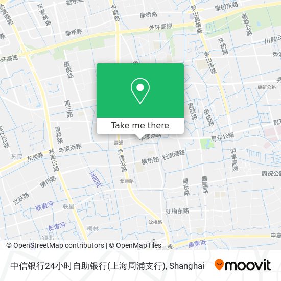 中信银行24小时自助银行(上海周浦支行) map