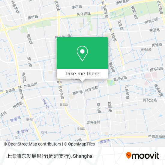 上海浦东发展银行(周浦支行) map