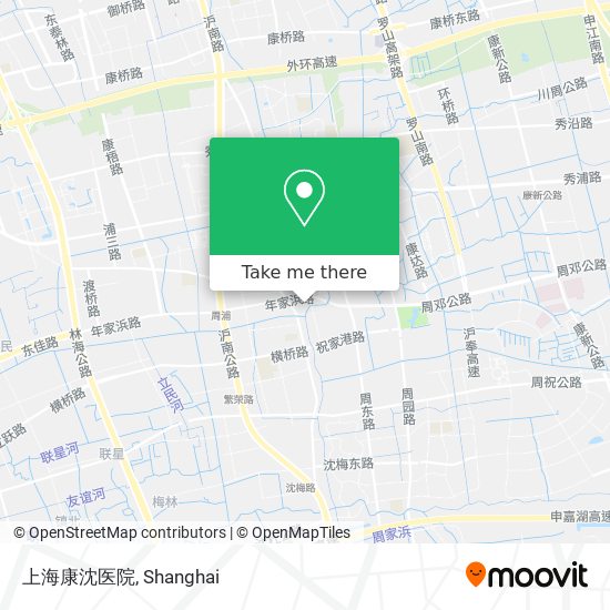 上海康沈医院 map