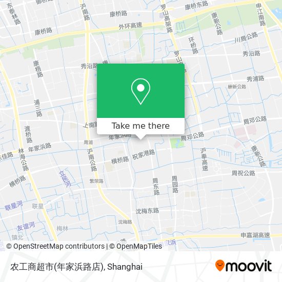 农工商超市(年家浜路店) map