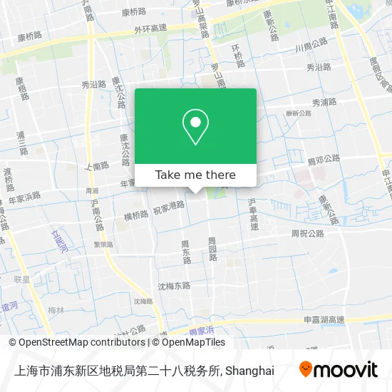 上海市浦东新区地税局第二十八税务所 map