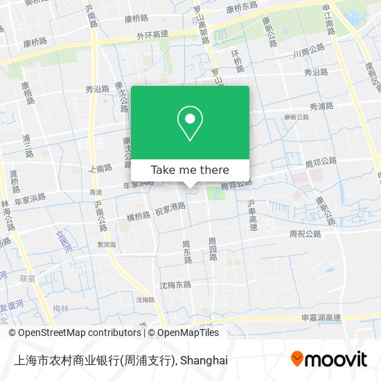 上海市农村商业银行(周浦支行) map