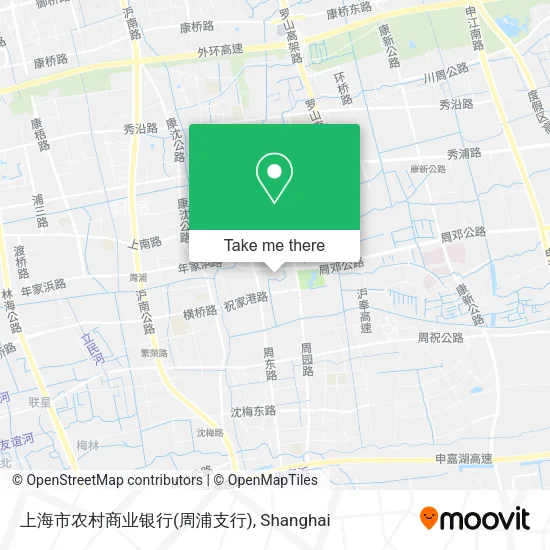 上海市农村商业银行(周浦支行) map