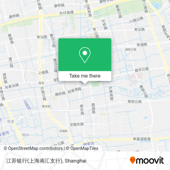 江苏银行(上海南汇支行) map