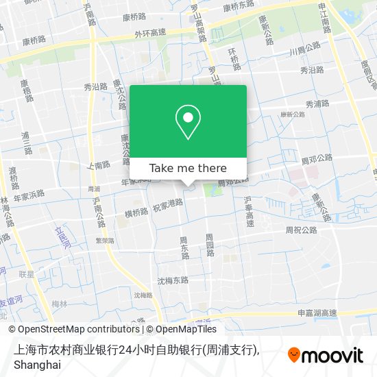 上海市农村商业银行24小时自助银行(周浦支行) map