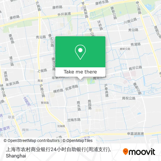 上海市农村商业银行24小时自助银行(周浦支行) map