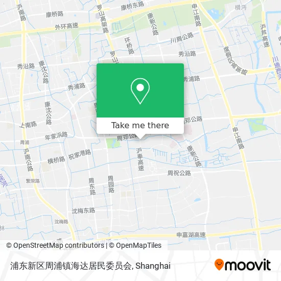 浦东新区周浦镇海达居民委员会 map