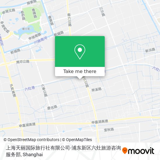 上海天丽国际旅行社有限公司-浦东新区六灶旅游咨询服务部 map