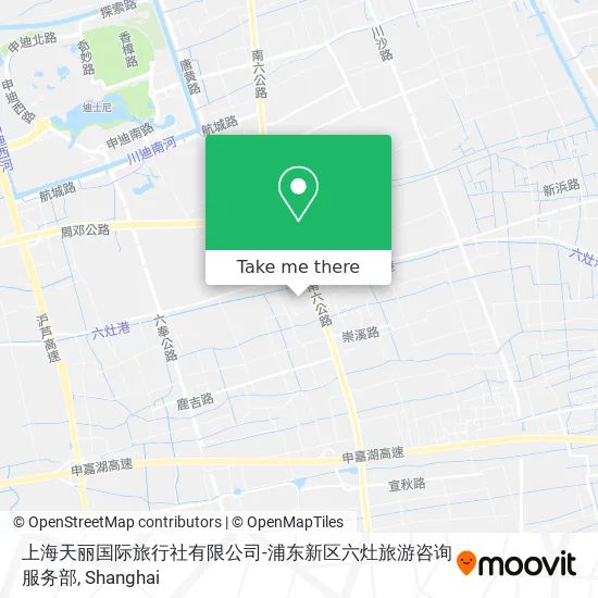上海天丽国际旅行社有限公司-浦东新区六灶旅游咨询服务部 map