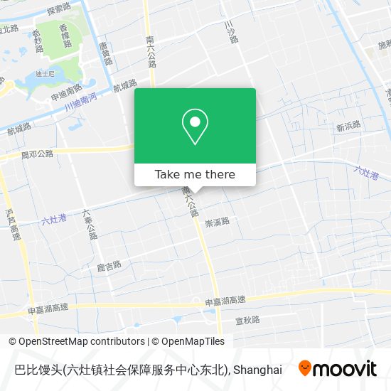 巴比馒头(六灶镇社会保障服务中心东北) map