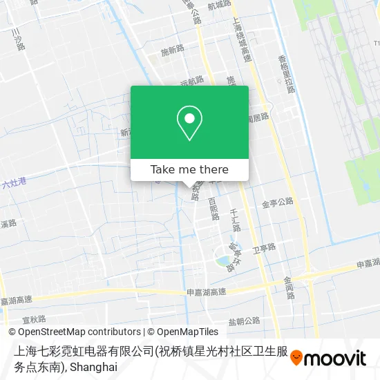 上海七彩霓虹电器有限公司(祝桥镇星光村社区卫生服务点东南) map