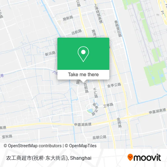 农工商超市(祝桥·东大街店) map
