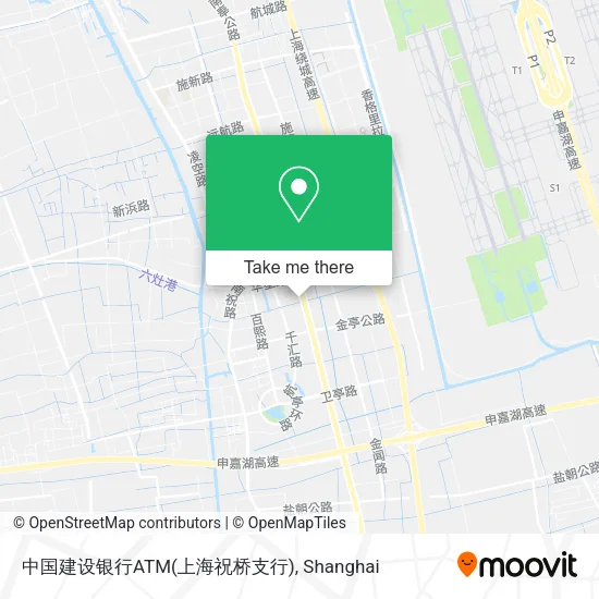 中国建设银行ATM(上海祝桥支行) map