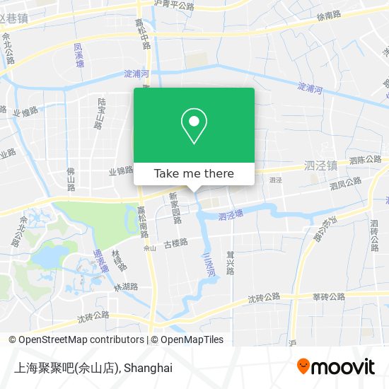 上海聚聚吧(佘山店) map