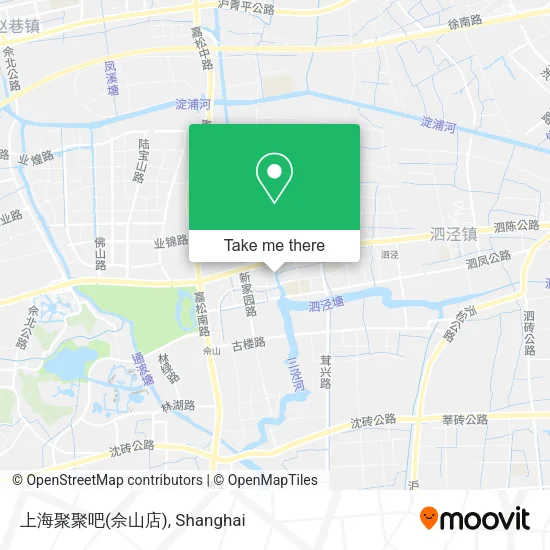 上海聚聚吧(佘山店) map