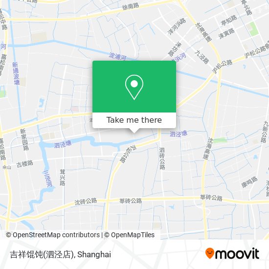 吉祥馄饨(泗泾店) map