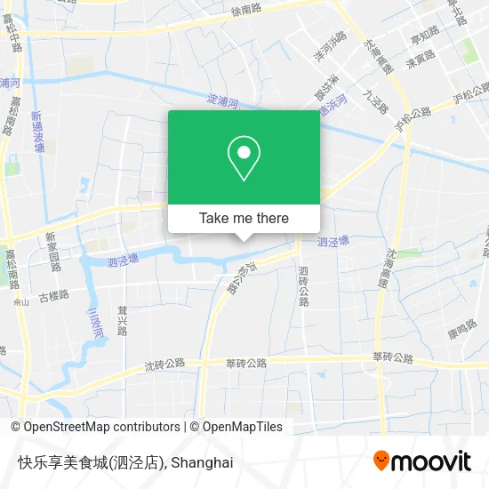 快乐享美食城(泗泾店) map