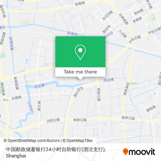 中国邮政储蓄银行24小时自助银行(泗泾支行) map