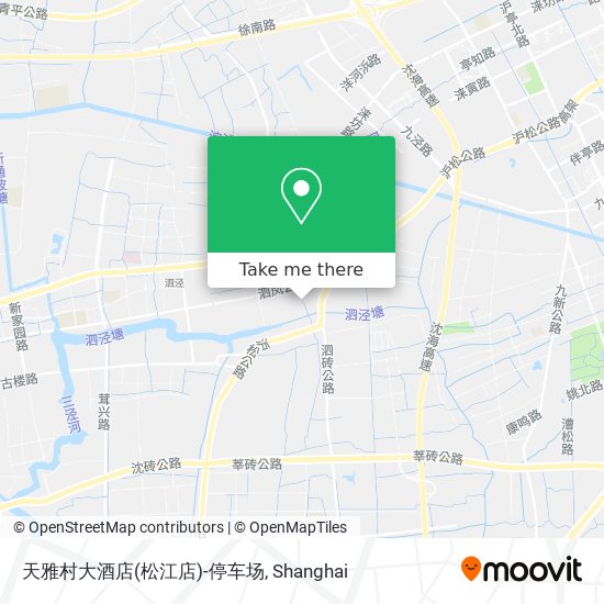 天雅村大酒店(松江店)-停车场 map