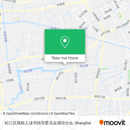 松江区残疾人读书指导委员会泗泾分会 map
