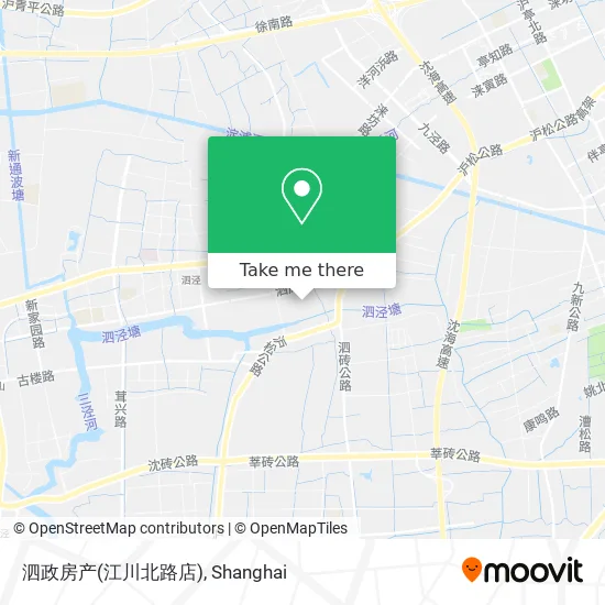 泗政房产(江川北路店) map