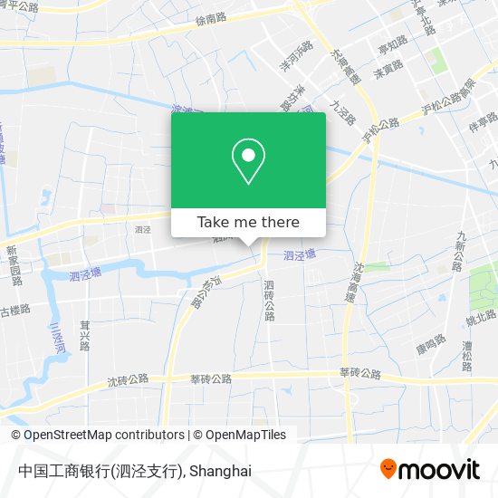 中国工商银行(泗泾支行) map