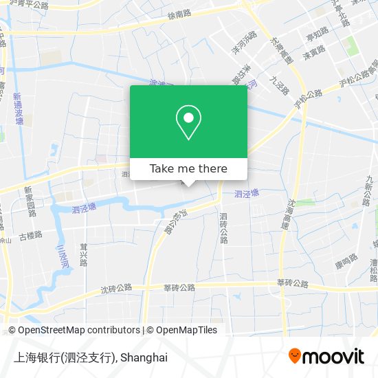 上海银行(泗泾支行) map
