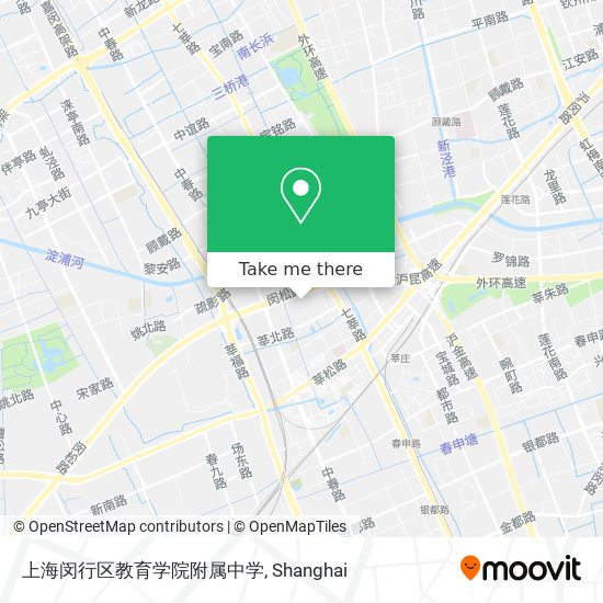 上海闵行区教育学院附属中学 map