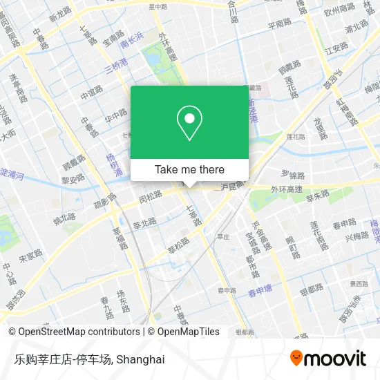 乐购莘庄店-停车场 map