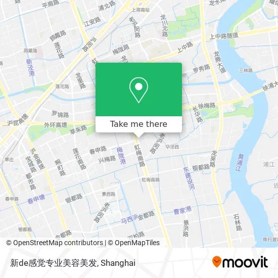 新de感觉专业美容美发 map