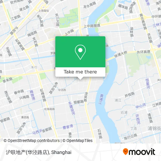 沪联地产(华泾路店) map
