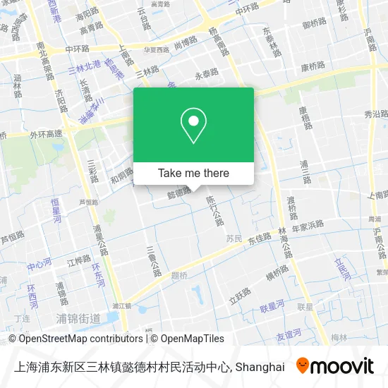 上海浦东新区三林镇懿德村村民活动中心 map